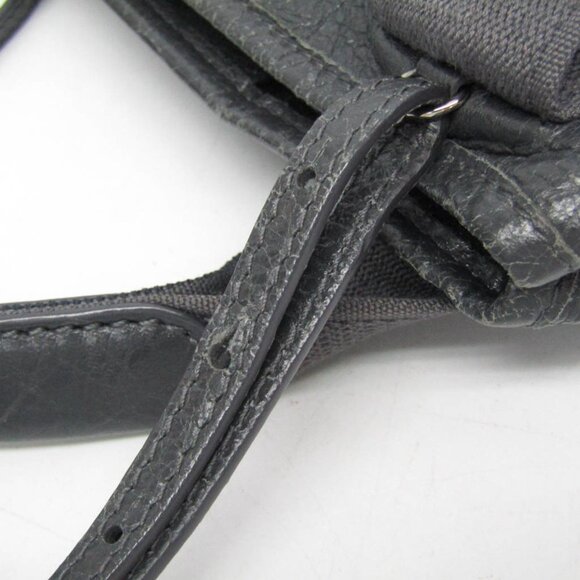 BALENCIAGA Gray Leather Shoulder Bag - Picture 10 of 15